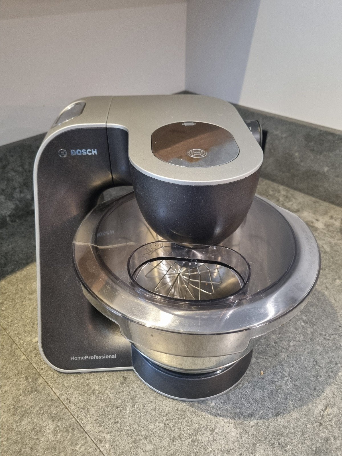 Bosch MUM5 HomeProfessional Keukenmachine met accessoires, Witgoed en Apparatuur, 3 snelheden of meer, Ophalen of Verzenden, Zo goed als nieuw