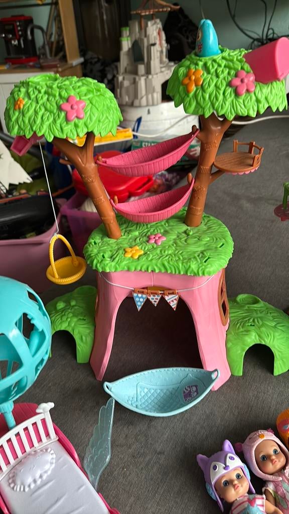 Zapff creation mini chou chou boomhuis woonhuis /klokkijken, Kinderen en Baby's, Speelgoed | Poppen, Ophalen of Verzenden, Zo goed als nieuw