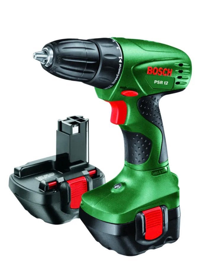 Bosch Accuschroefboormachine PSR 12 NiCd, Ophalen of Verzenden, Zo goed als nieuw, Boormachine, Klopboormechanisme