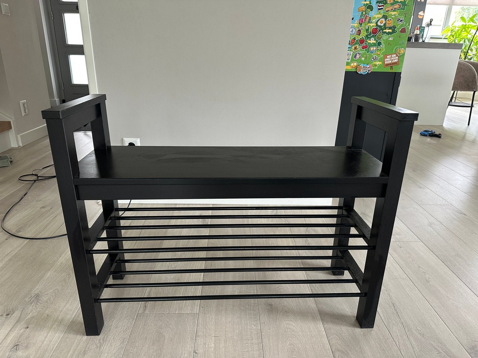 Hemnes ikea bankje/schoenenrek, Ophalen, Zo goed als nieuw