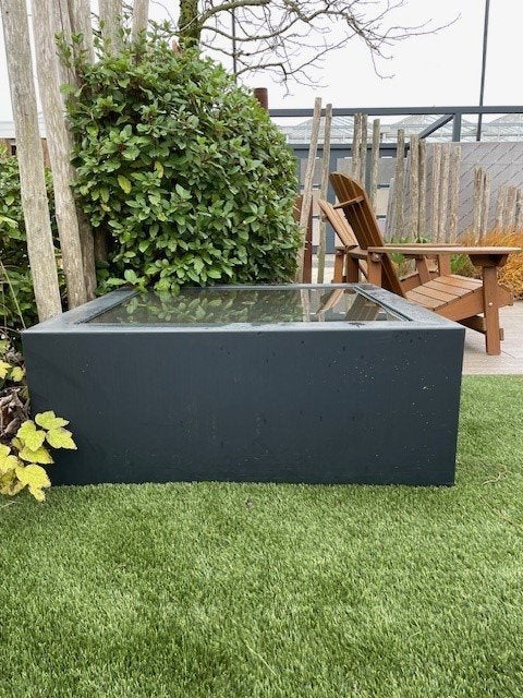 Watertafel 100x100cm showmodel NU €350,00, Ophalen, Gebruikt, Aluminium, Waterornament