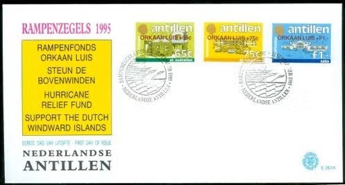 nederlandse antillen - FDC E267A - Rampenfonds, Ophalen of Verzenden