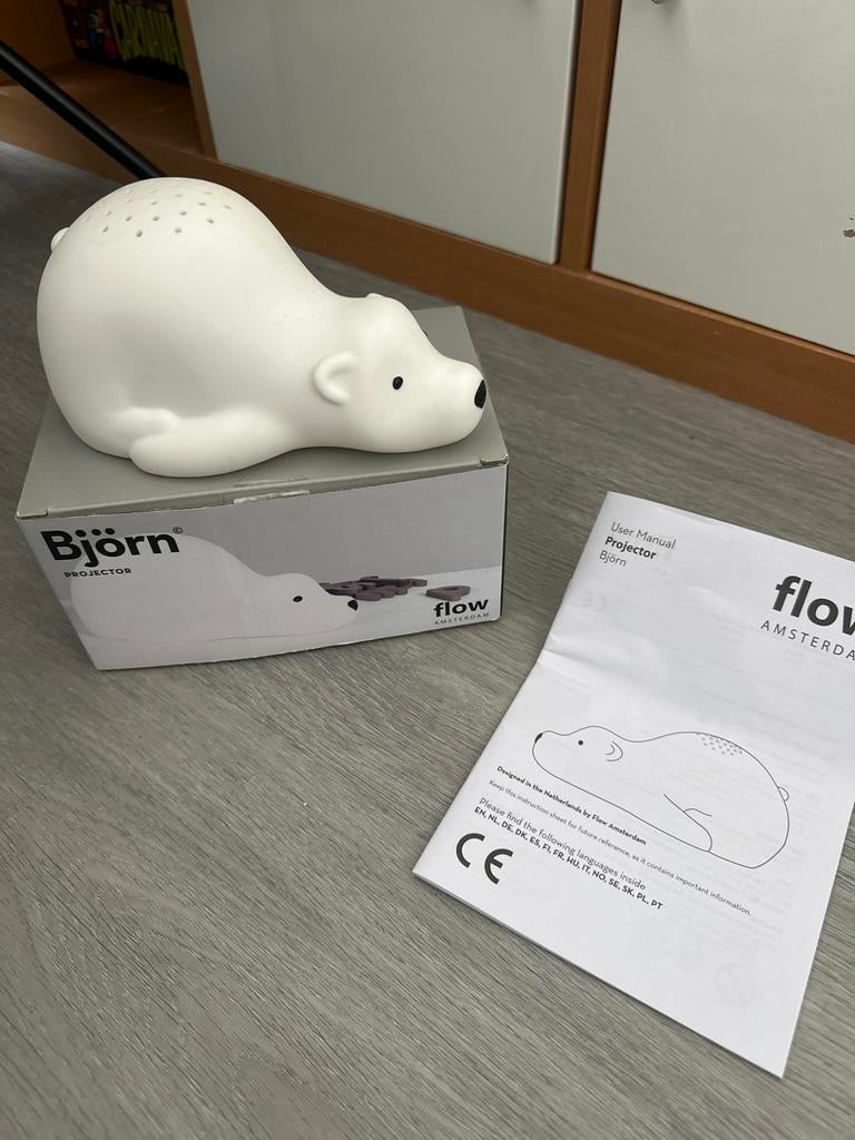 Flow Amsterdam Björn Projector Nachtlampje, Ophalen of Verzenden, Zo goed als nieuw