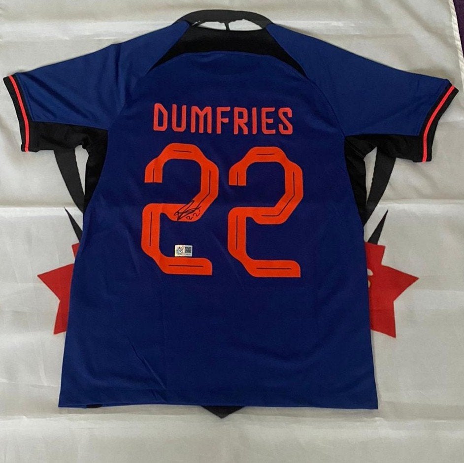 Gesigneerd Denzel Dumfries Oranje Shirt, Shirt, Verzenden, ., Maat M
