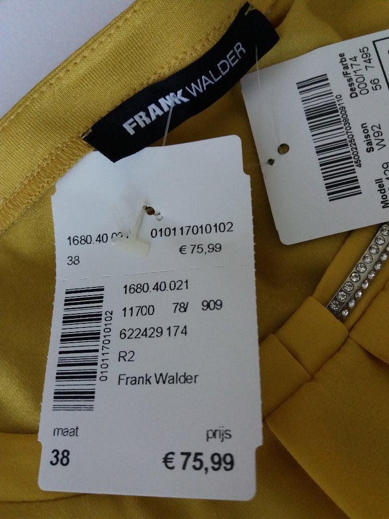 FRANK WALDER 38  NIEUW., Maat 38/40 (M), Overige kleuren, FRANK WALDER., Nieuw