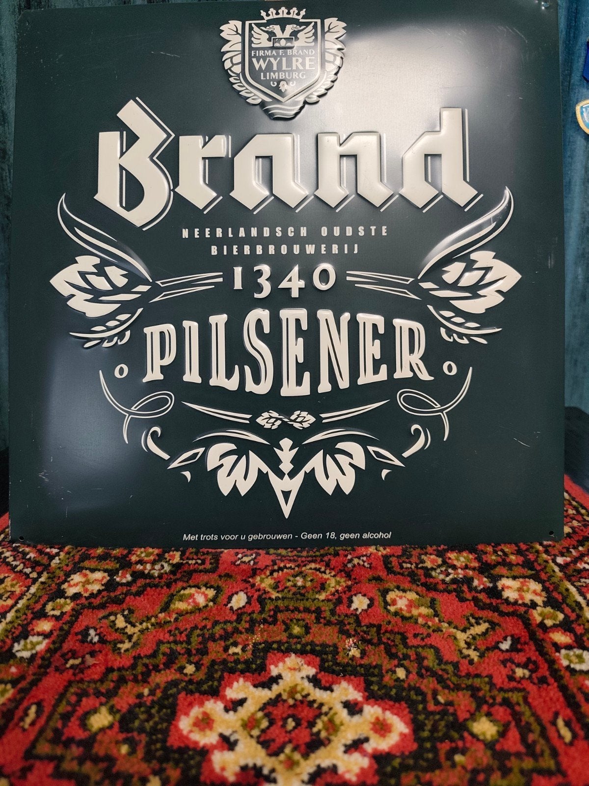 Mooi Brand Bier Reclamebord - 40x40 cm, Verzamelen, Merken en Reclamevoorwerpen, Ophalen of Verzenden