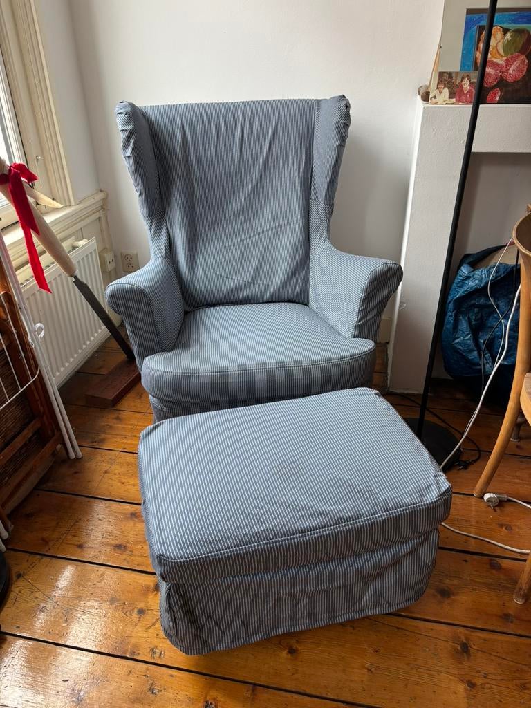 Ikea Strandmon, Huis en Inrichting, Fauteuils, Ophalen, Zo goed als nieuw, 75 tot 100 cm