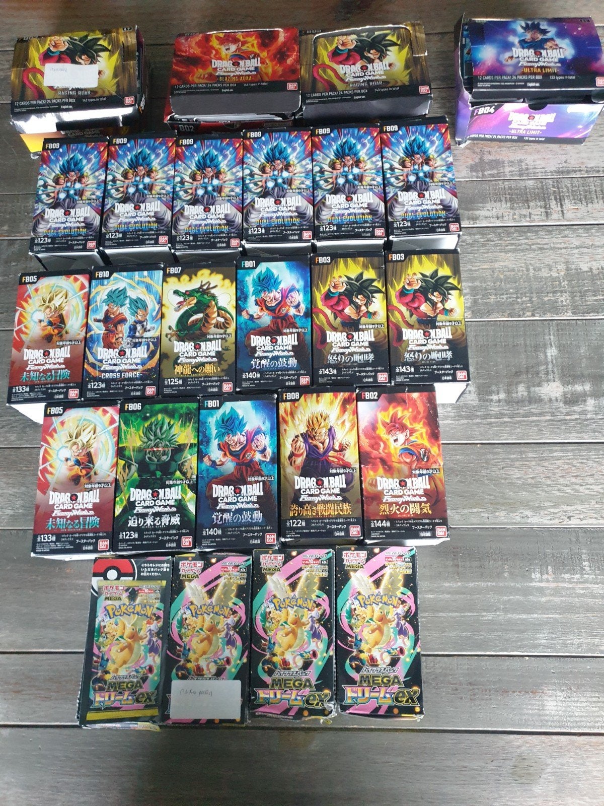 Dragon Ball Super TCG Bulk Boosterboxen vol, Ophalen of Verzenden, Zo goed als nieuw, Meerdere kaarten, Foil