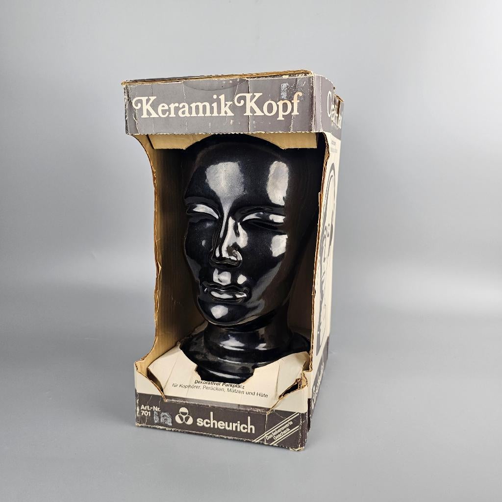 Vintage West-Duitse mannequin hoofd / Keramik Kopf 701, Ophalen of Verzenden