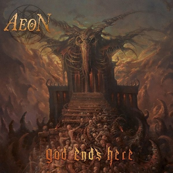 AEON - God Ends Here (Golden Vinyl) Death Metal LP, LP, Death metal, Ophalen of Verzenden, Colored vinyl