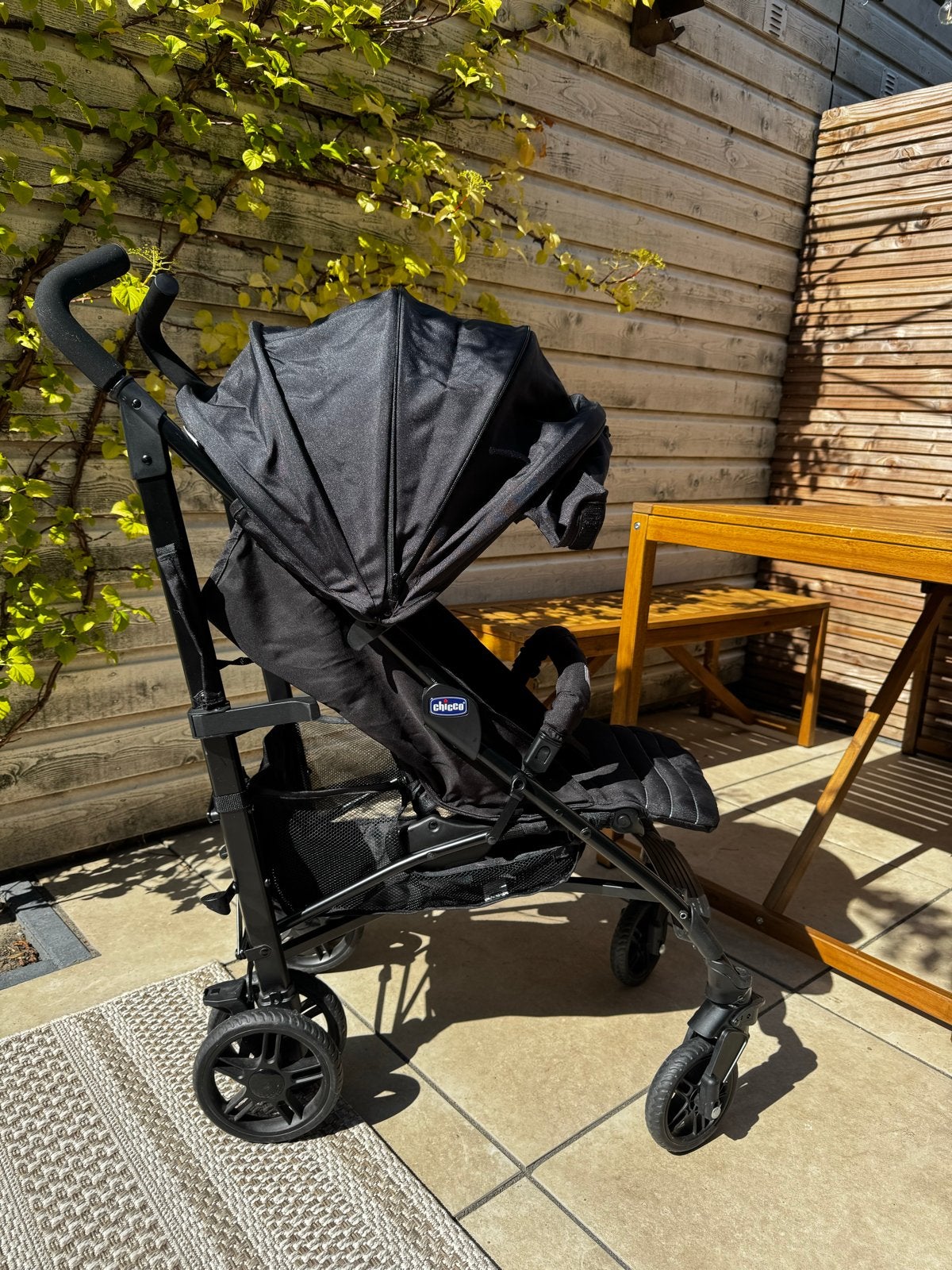 Chicco Liteway 4 Jet Black Buggy - Zo goed als nieuw, Ophalen, Zo goed als nieuw, Kinderwagen, Overige merken