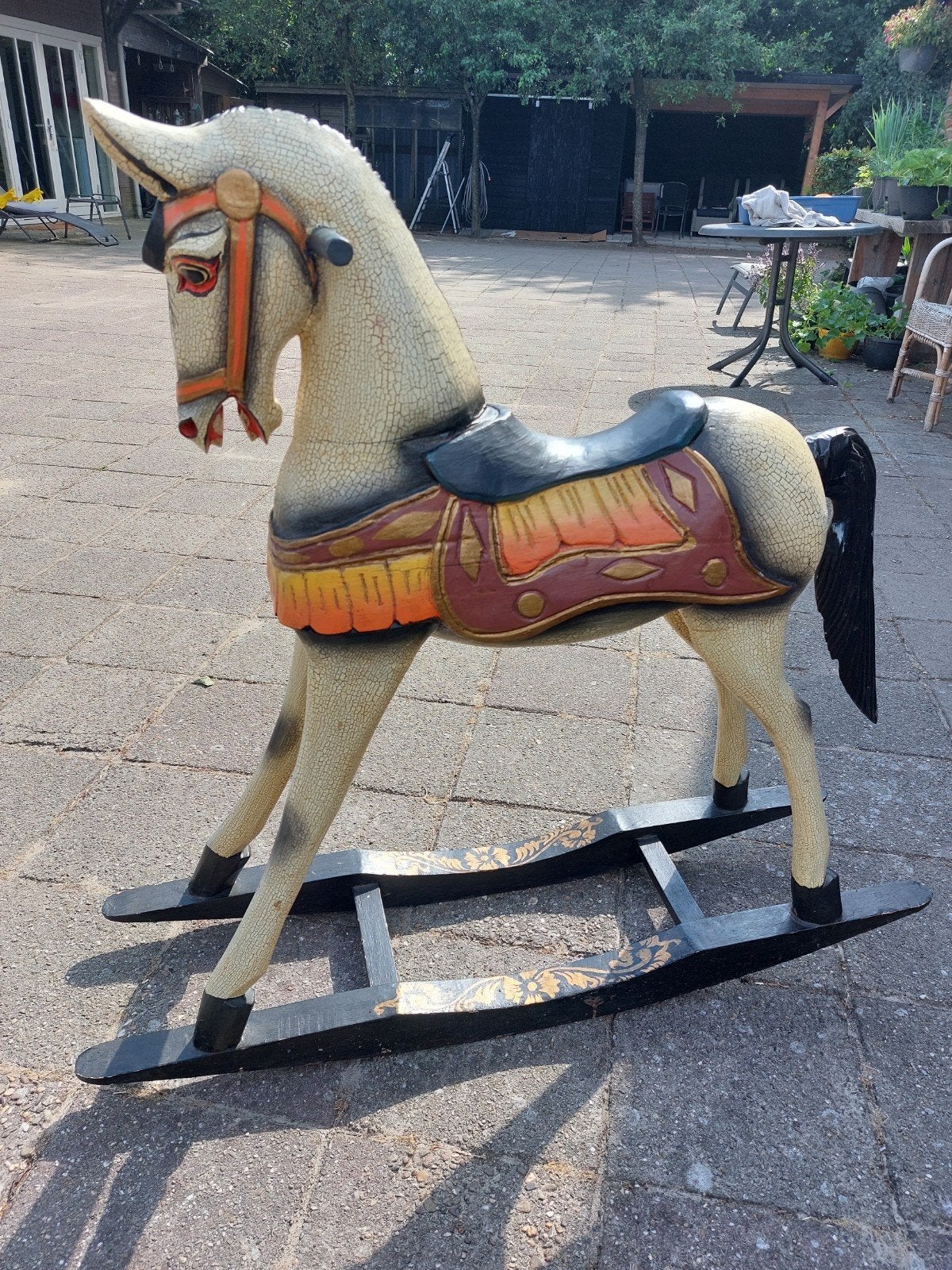 Antiek houten hobbelpaard - Decoratief en uniek, Antiek en Kunst, Antiek | Speelgoed, Ophalen