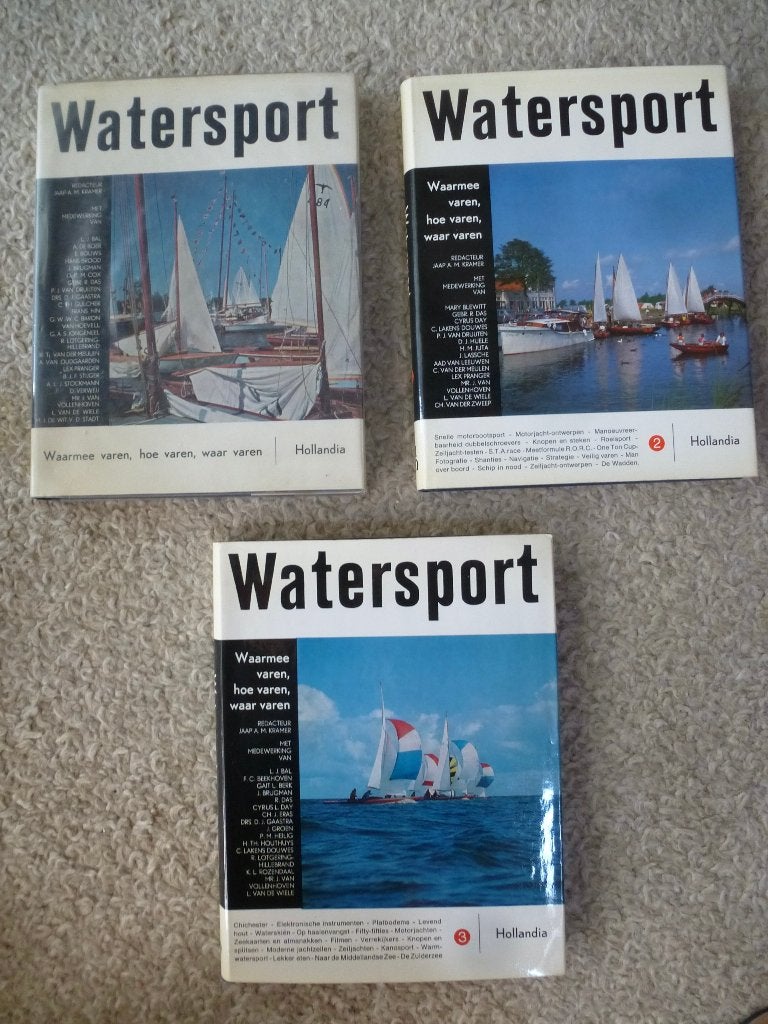 3 watersport boeken, Ophalen of Verzenden, Zo goed als nieuw, Jaap Kramer, Watersport en Hengelsport