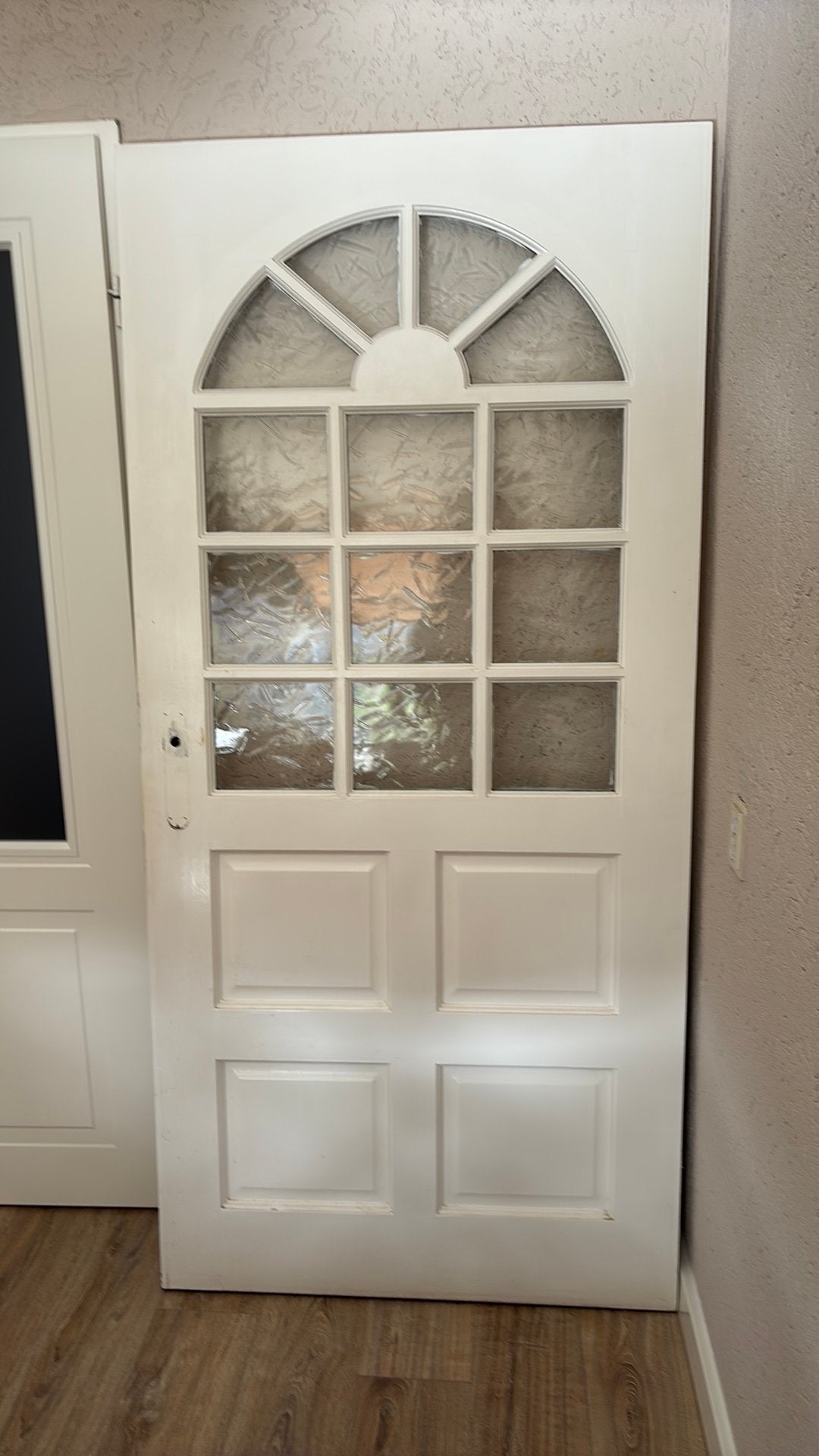 2 Hardhouten opdek - binnen deuren met glas en sloten, Ophalen, Gebruikt, 80 tot 100 cm, Binnendeur