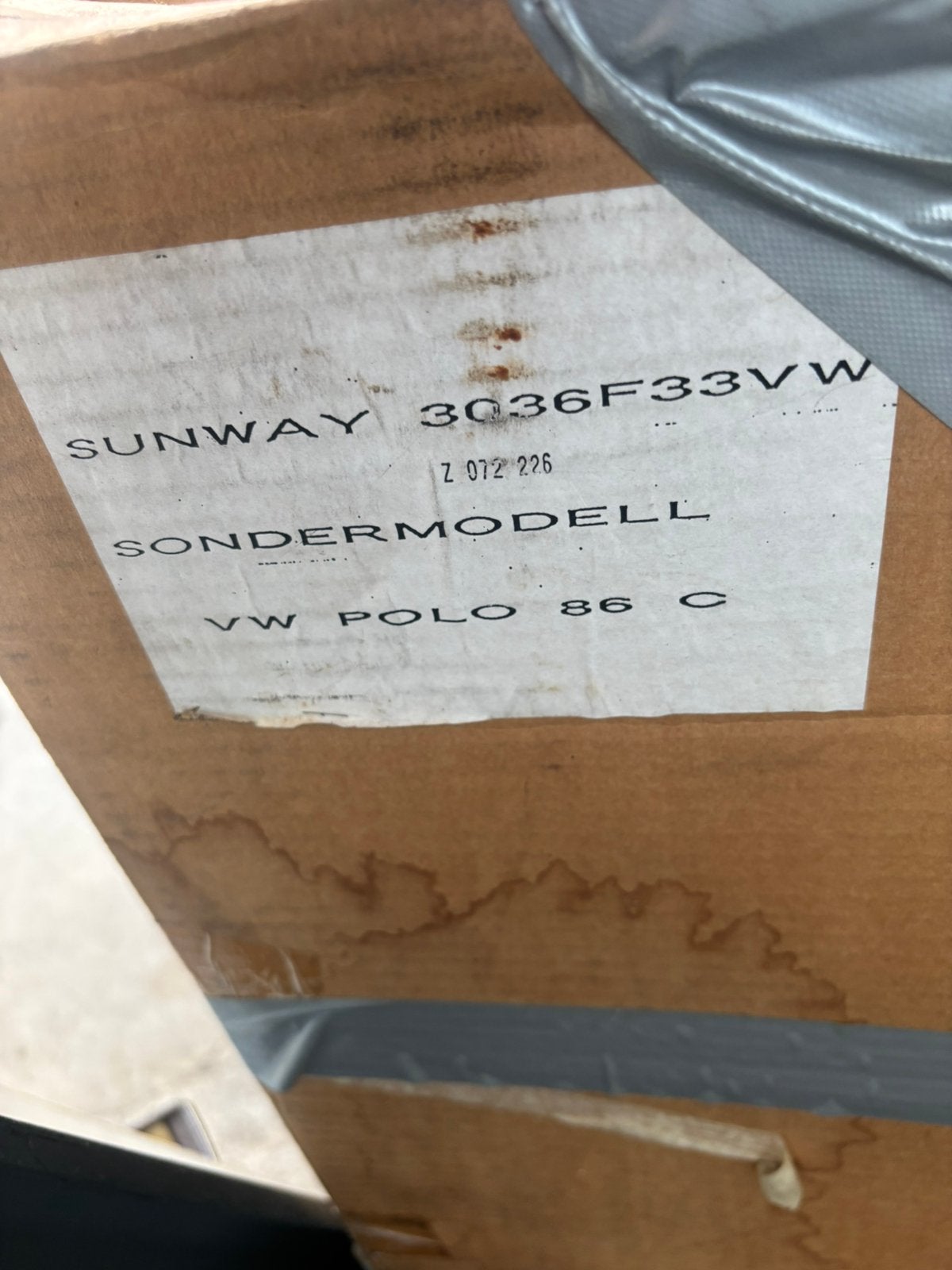 Britax sunway 3036F33 vouwdak, Ophalen, Nieuw