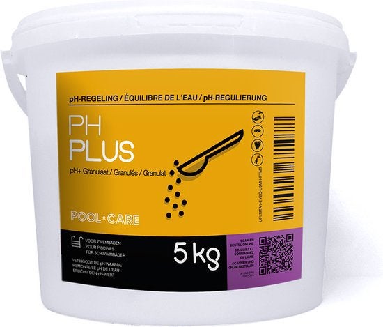 Pool-Care pH plus pH plus zwembad pH+ Zwembad - 5 kg Poeder, Tuin en Terras, Ophalen, Nieuw, Reinigingsmiddel