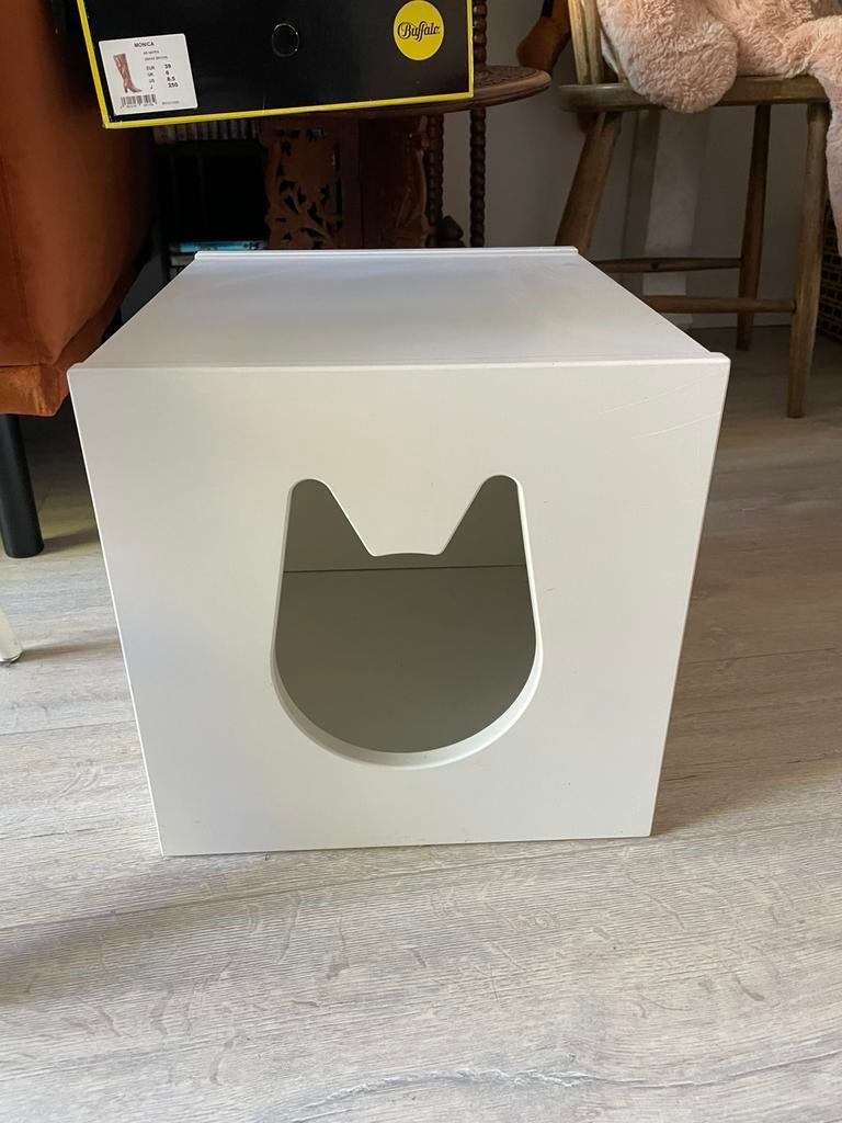Kallax ikea kattenhuis, Dieren en Toebehoren, Ophalen, Gebruikt