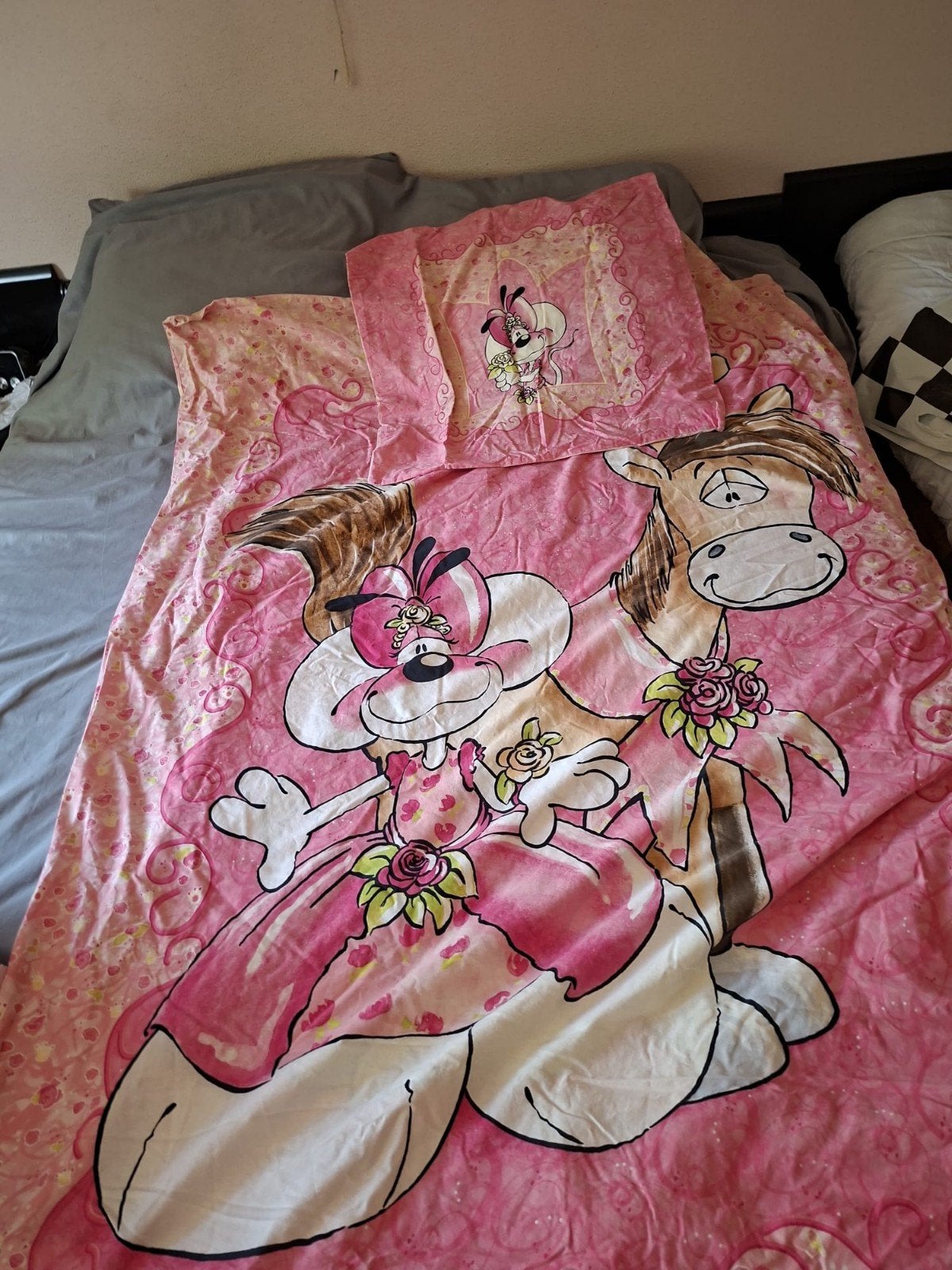 Zgan diddl dekbed overtrek met sloop, Verzamelen, Ophalen, Zo goed als nieuw