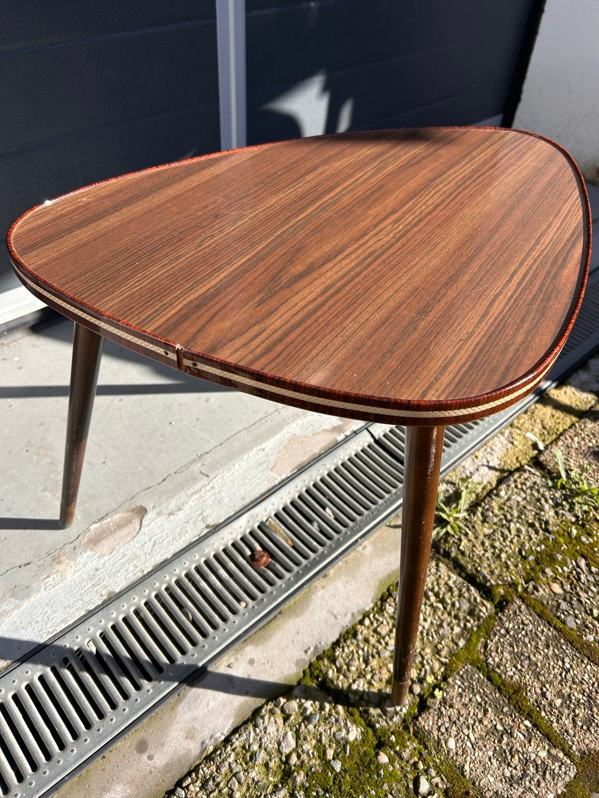 Vintage Formica bijzettafel - Jaren '60 design, Minder dan 55 cm, Gebruikt, ., .