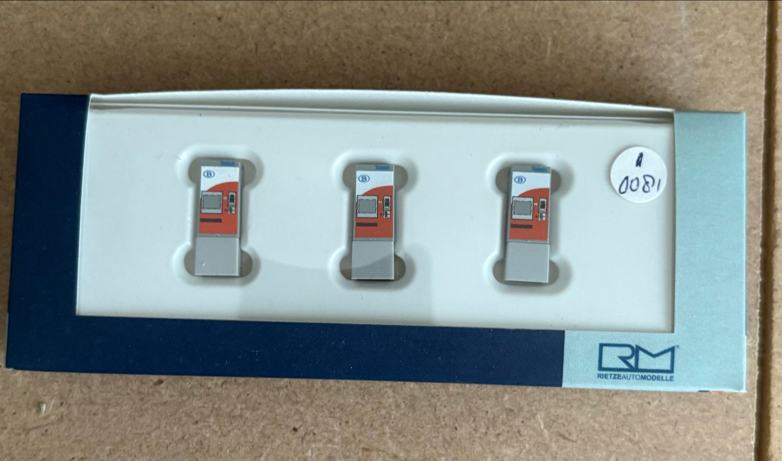 Rietze Automodelle NMBS/SNCB Ticketautomaten (3 stuks), Overige merken, Wisselstroom, Overige typen, Ophalen of Verzenden