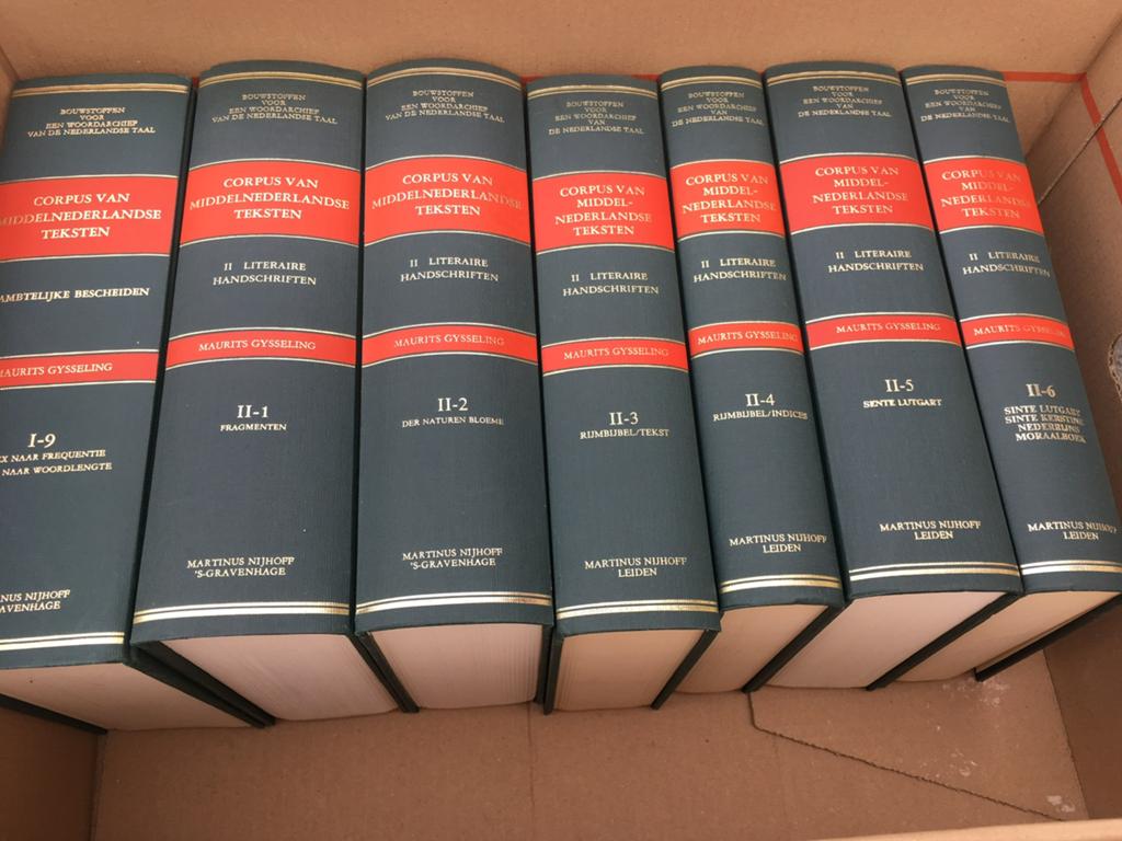 Corpus Middelnederlandse teksten (1300) - 15 delen, Boeken, Encyclopedieën, Ophalen, Complete serie, Zo goed als nieuw, Overige onderwerpen