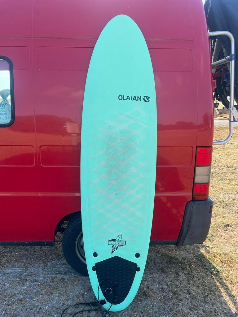 Softtop surfboard 7’0, Watersport en Boten, Golfsurfen, Ophalen, Gebruikt, Funboard, Met vinnen