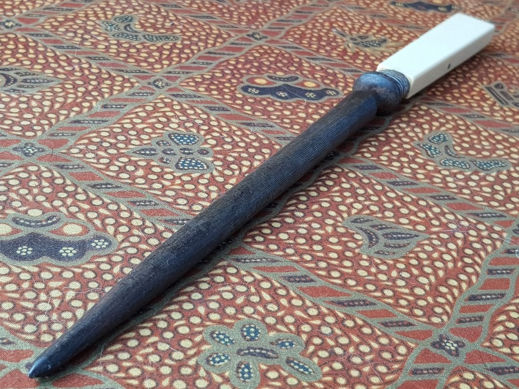 Mooie antieke wetstaal met zilver uit Engeland 29,3 cm., Ophalen of Verzenden