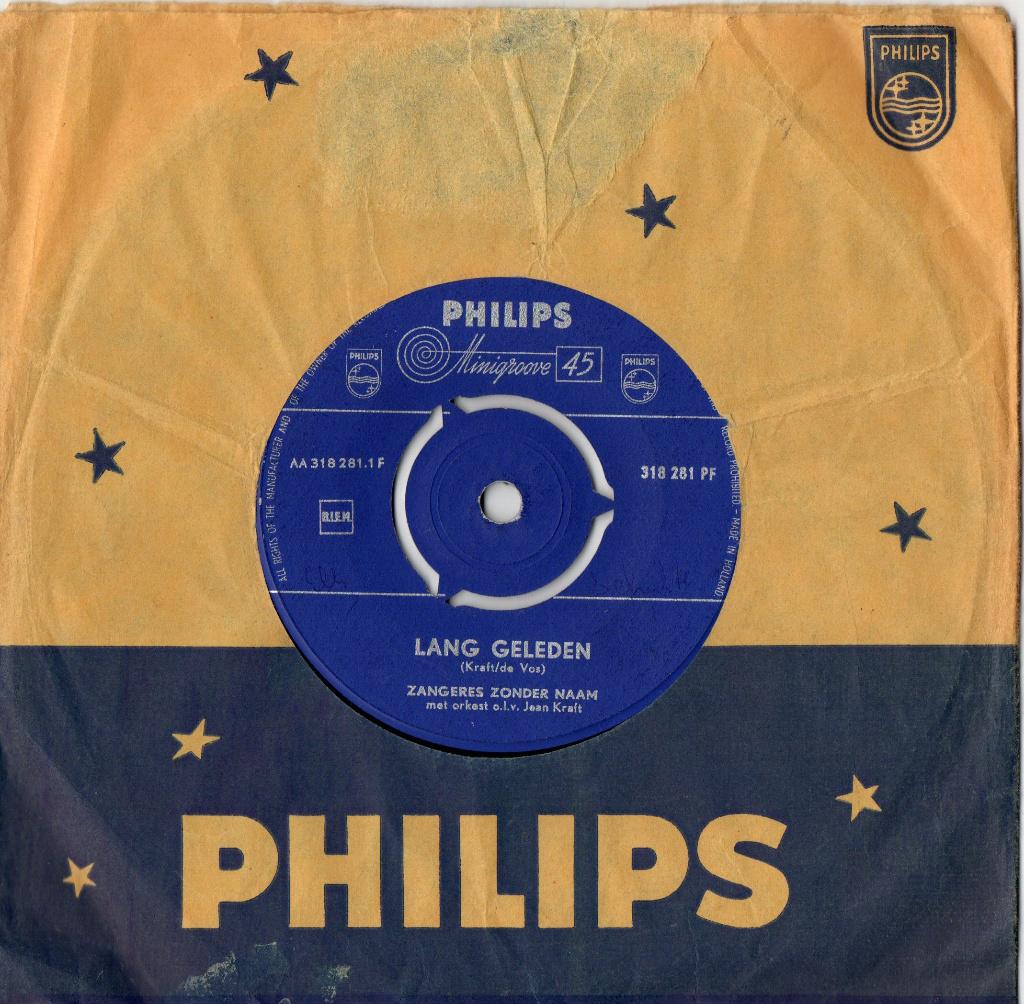 Zangeres Zonder Naam Orkest o.l.v. Jean Kraft – Lang Geleden, Cd's en Dvd's, Ophalen of Verzenden, Gebruikt, 7 inch, Levenslied of Smartlap