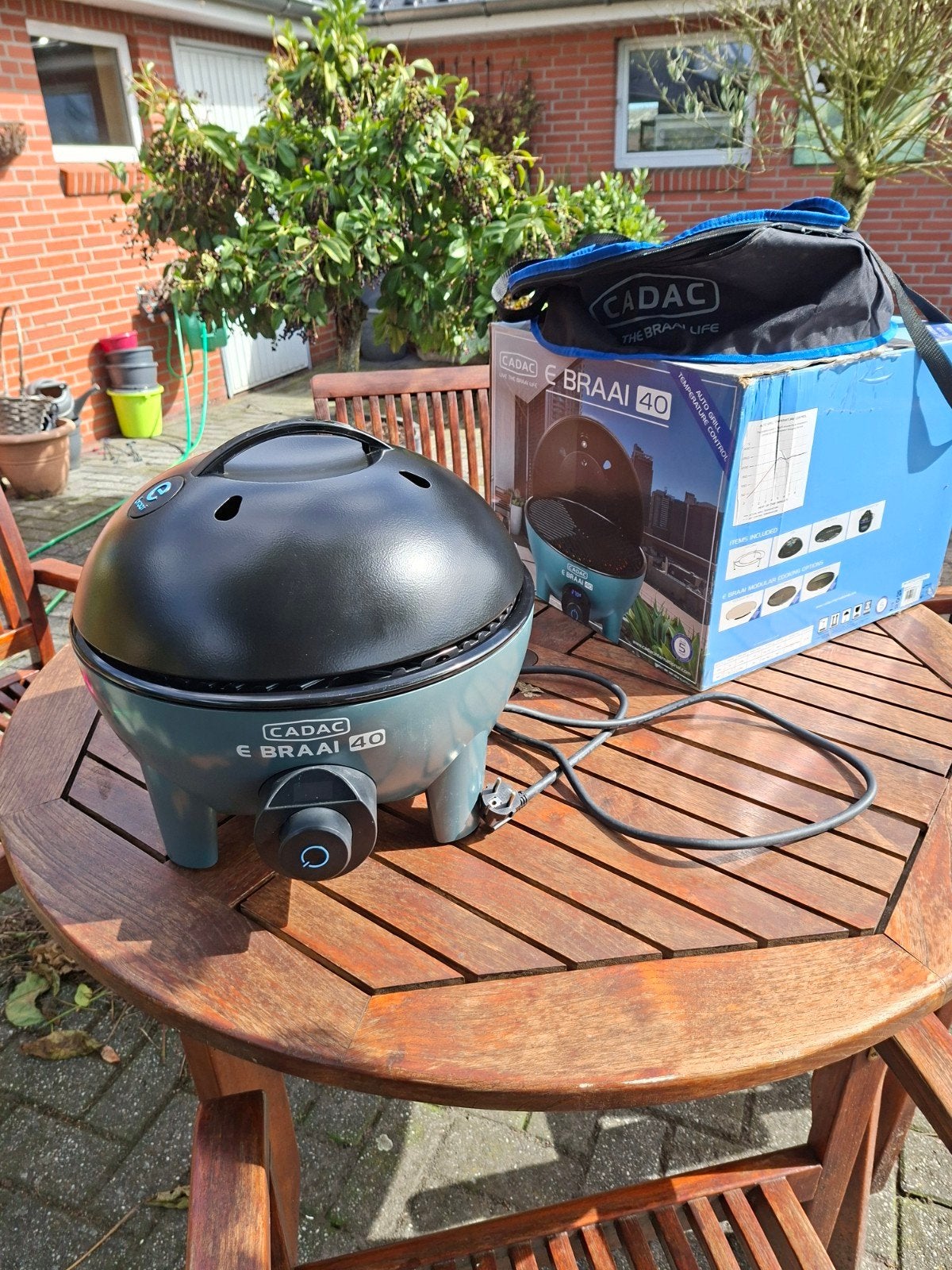 Cadac E-Braai 40, Tuin en Terras, Ophalen, Zo goed als nieuw