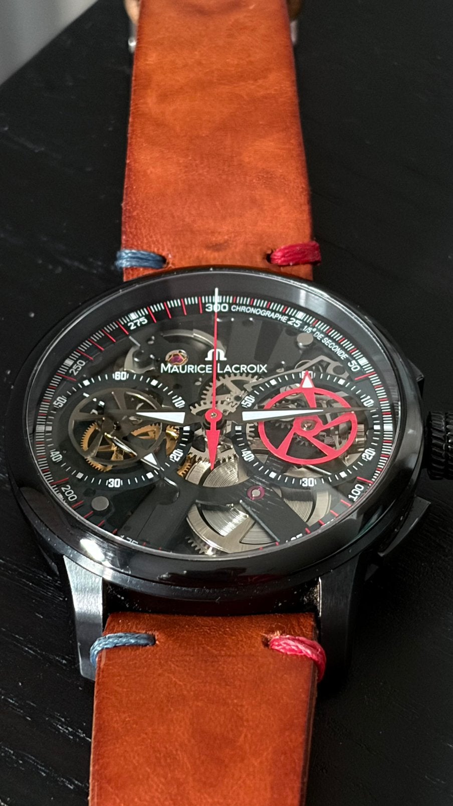 Maurice Lacroix Masterpiece. Le squelette Chronographe., Staal, Polshorloge, Ophalen, Overige merken