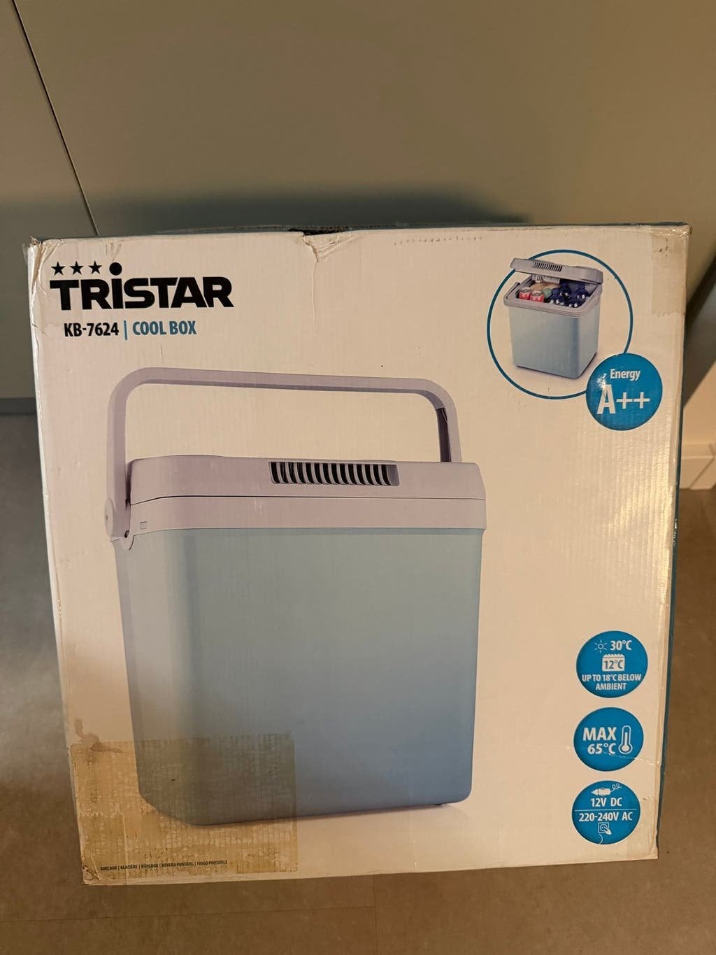 Nieuwe Tristar KB-7624 Koelbox - 20L, Koelt & Verwarmt, Ophalen of Verzenden, Nieuw, Koelbox, Elektrisch