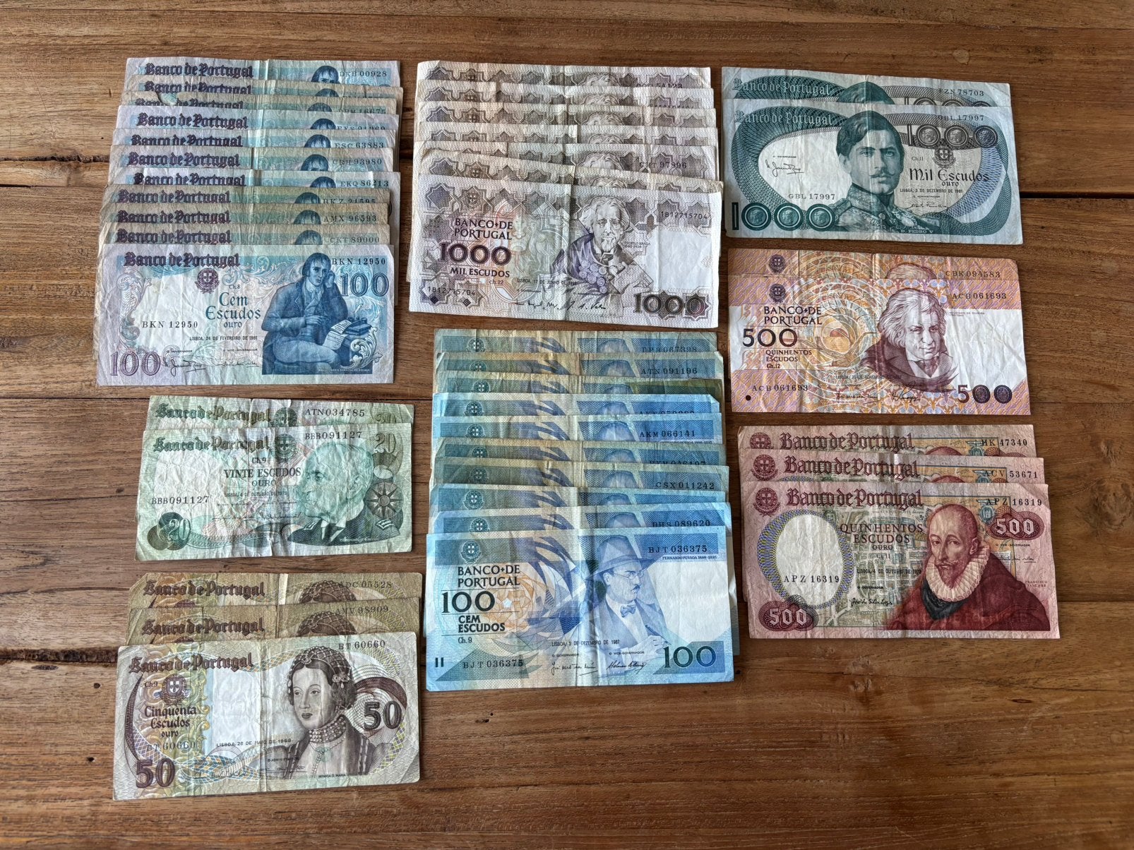 Portugese bankbiljetten, Ophalen of Verzenden, Buitenland, Bankbiljetten