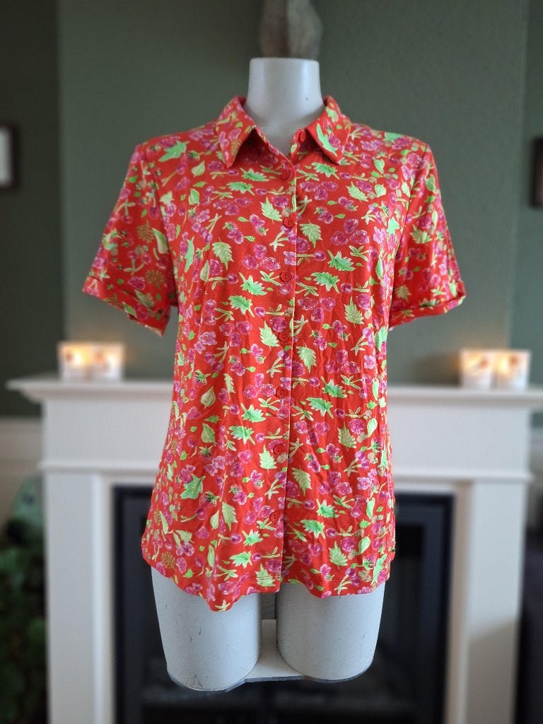 Wow to Go oranje roze rode nieuwe blouse XXL, Kleding | Dames, Blouses en Tunieken, Wow to Go, Verzenden, Maat 46/48 (XL) of groter