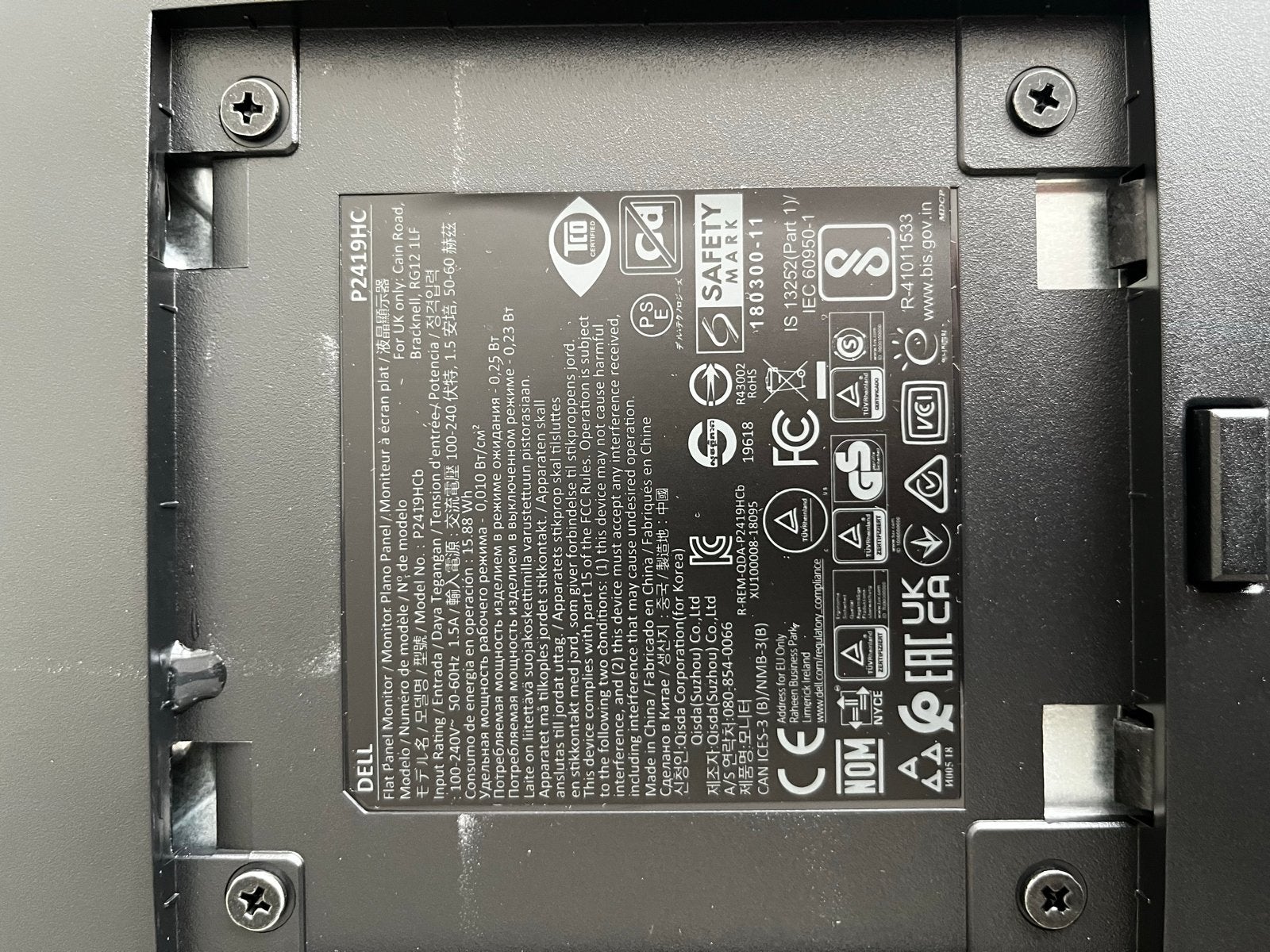 Dell P2419HC Monitor - Full HD IPS USB-C, Computers en Software, Monitoren, Zo goed als nieuw, 60 Hz of minder, DisplayPort, In hoogte verstelbaar