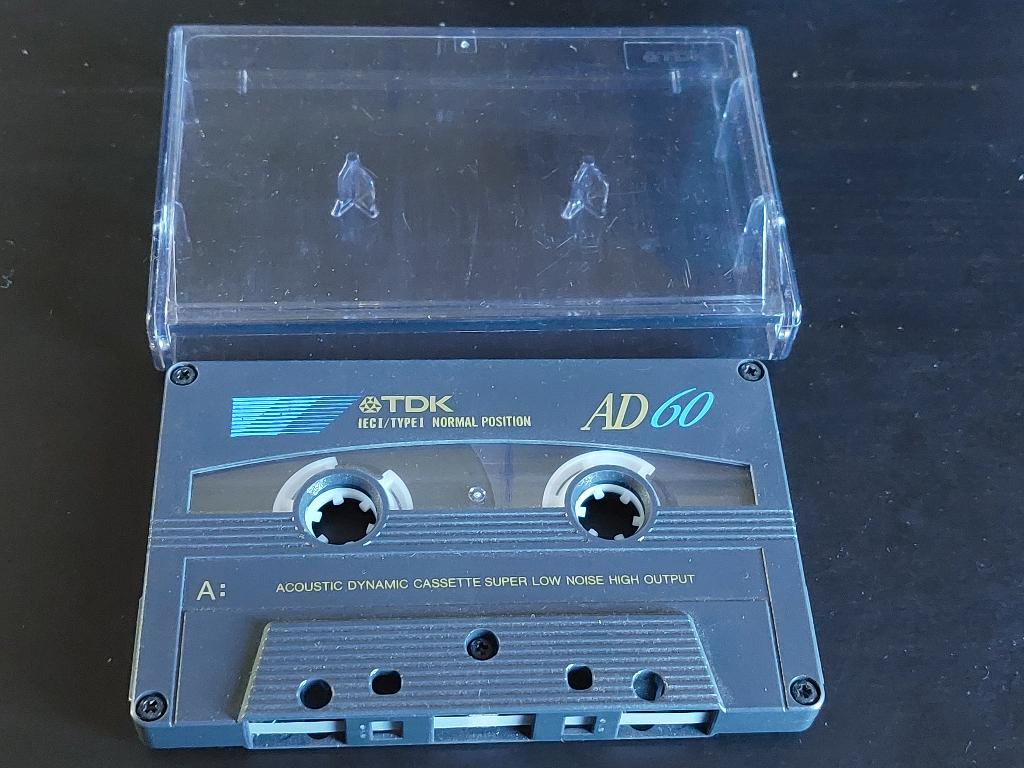 TDK AD60 CASSETTEBANDJE, Cd's en Dvd's, Cassettebandjes, Overige genres, 1 bandje, Ophalen of Verzenden, Zo goed als nieuw