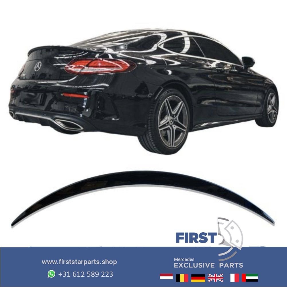 W205 C205 Mercedes C KLASSE C43 C63 AMG Coupé SPOILER ZWART, Gebruikt, Ophalen of Verzenden, Achter, -
