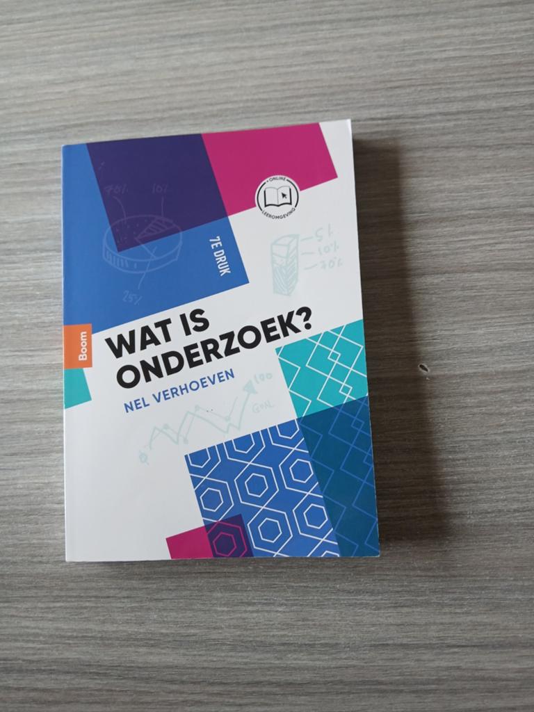 Wat is onderzoek, Boeken, Studieboeken en Cursussen, Zo goed als nieuw, Nel Verhoeven, Beta, HBO