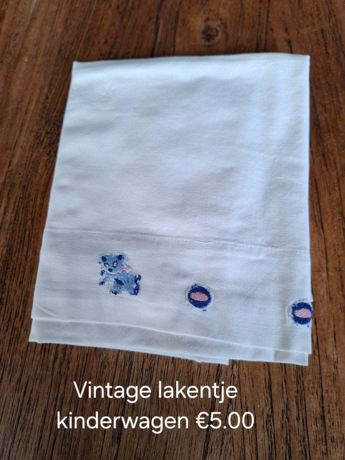 Vintage baby lakentjes - diverse ontwerpen, Gebruikt, Jongetje of Meisje, Ophalen of Verzenden, Wieg