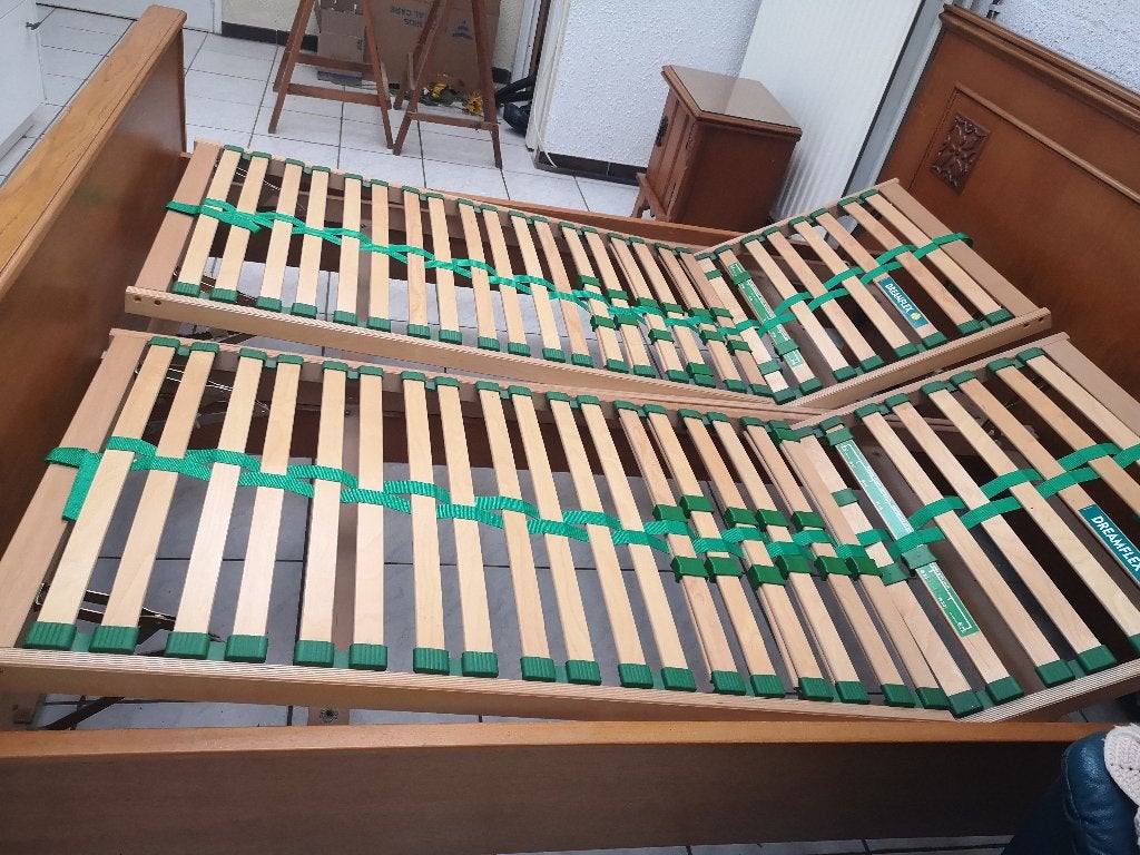 2 eenpersoons lattenbodem dreamflex, Ophalen, Eenpersoons, 90 cm