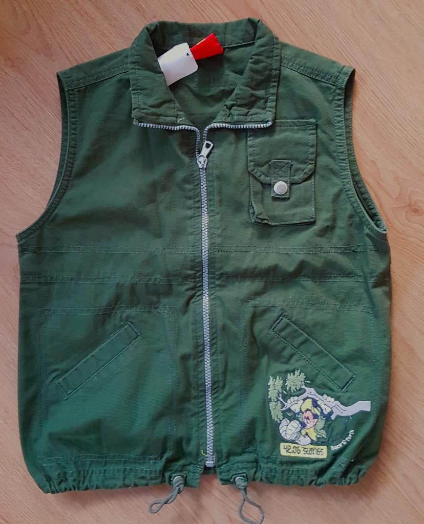 Groene Disney/Mickey bodywarmer maat 116/122 NIEUW, Disney, Nieuw, Ophalen of Verzenden, Jongen