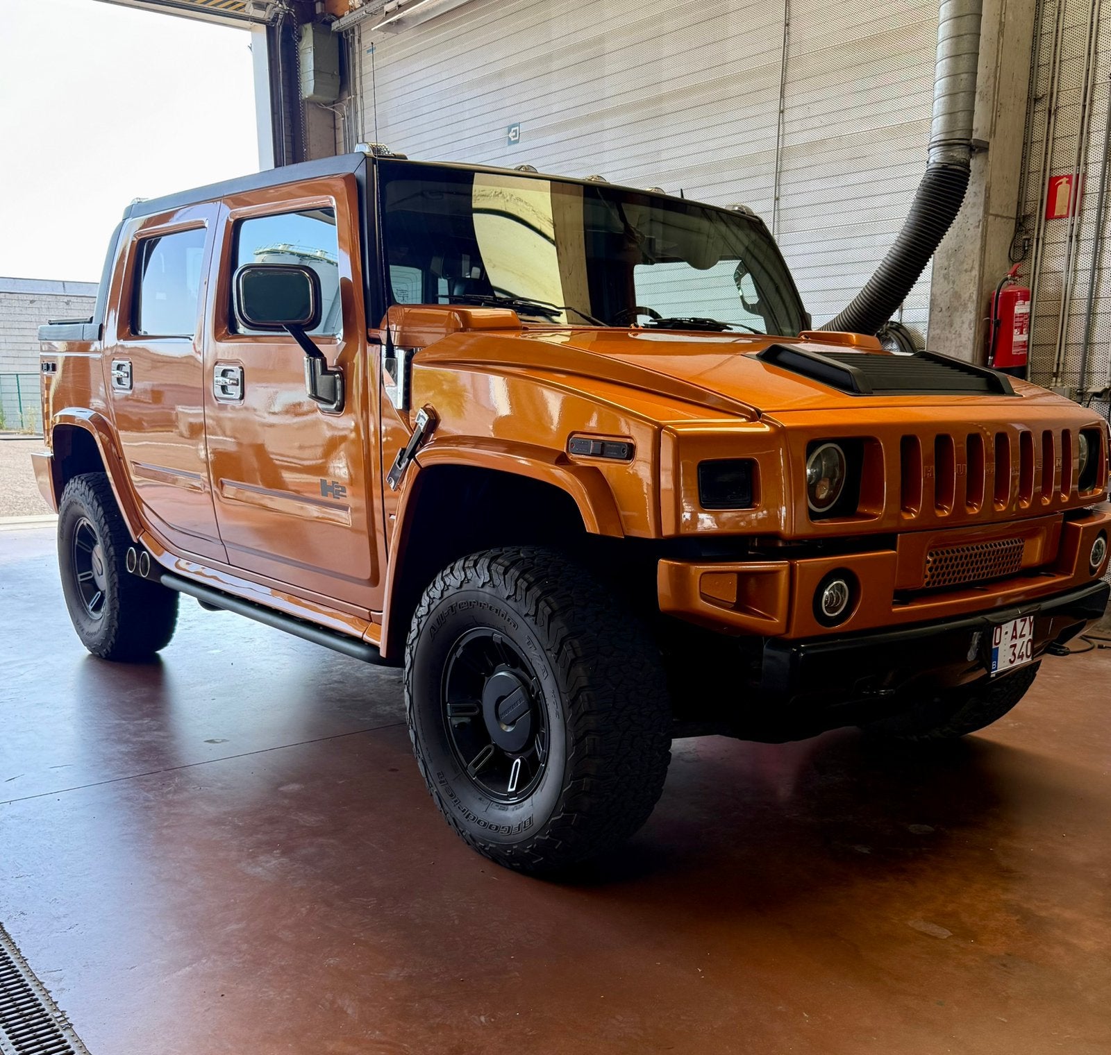 Hummer H2 pick-up grijs kenteken 6.0 V8 heel mooi ***, Auto's, Automaat, 8 cilinders, 340 pk, Vierwielaandrijving