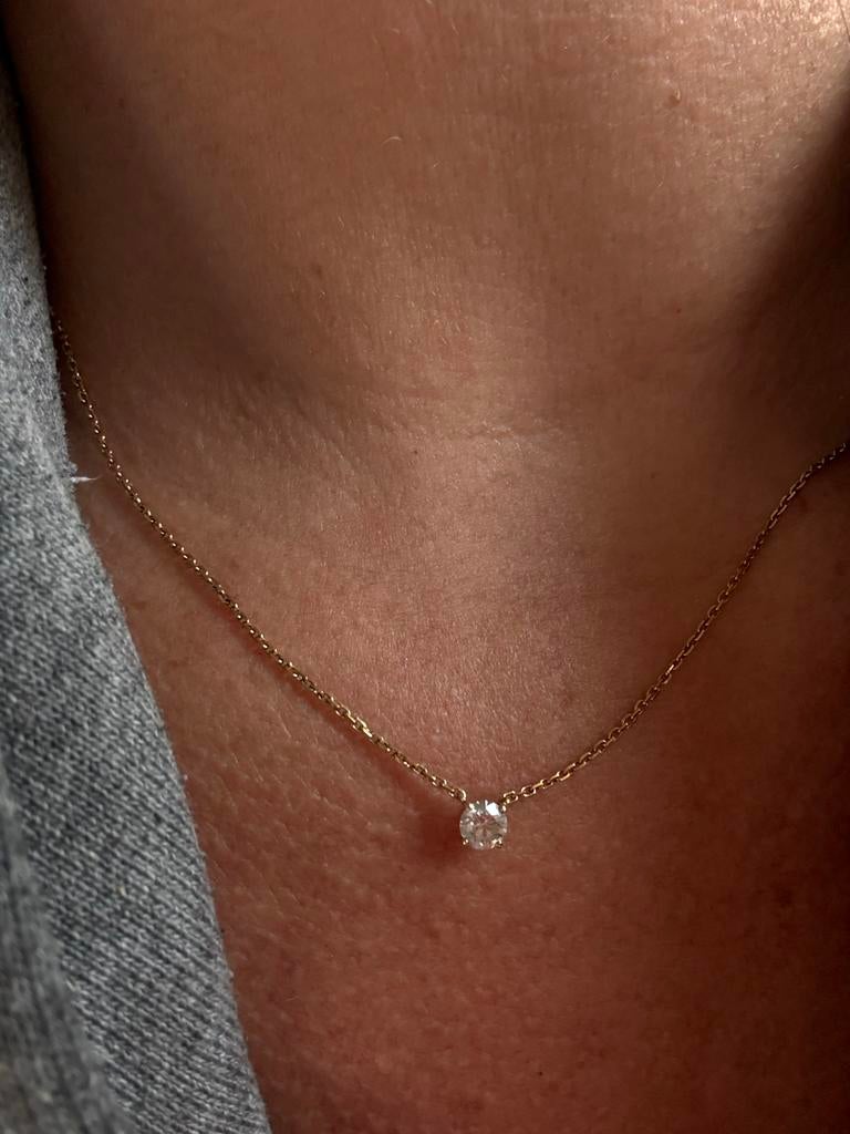 Cartier Diamanten Ketting - Nieuwstaat, Compleet met GIA, Sieraden, Tassen en Uiterlijk, Kettingen, Ophalen of Verzenden, Zo goed als nieuw