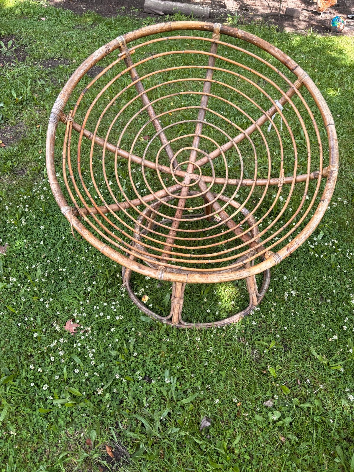 Vintage Papasan stoel in goede staat, Ophalen