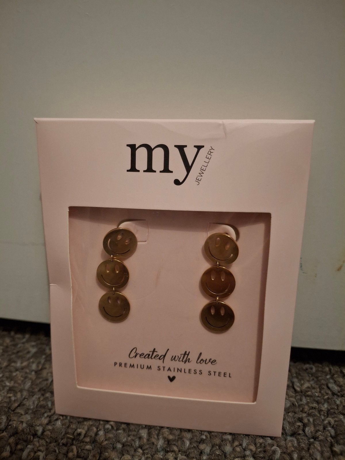 My Jewellery oorbellen met smiley gezichtjes -nieuw, Ophalen, Overige materialen, Hangers, Nieuw