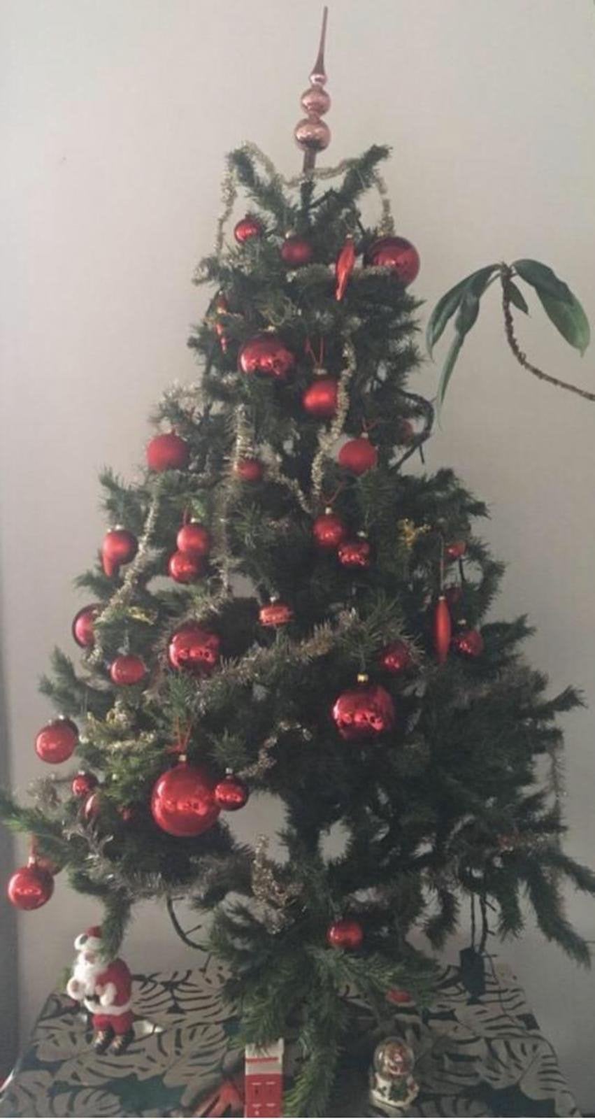 Mooie kunst kerstboom Manhattan groen 165cm gratis piek, Ophalen, Gebruikt