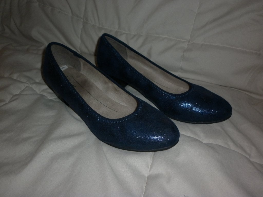 pumps merk : softflex  maat 42, Kleding | Dames, Pumps, Blauw, Ophalen of Verzenden, Zo goed als nieuw