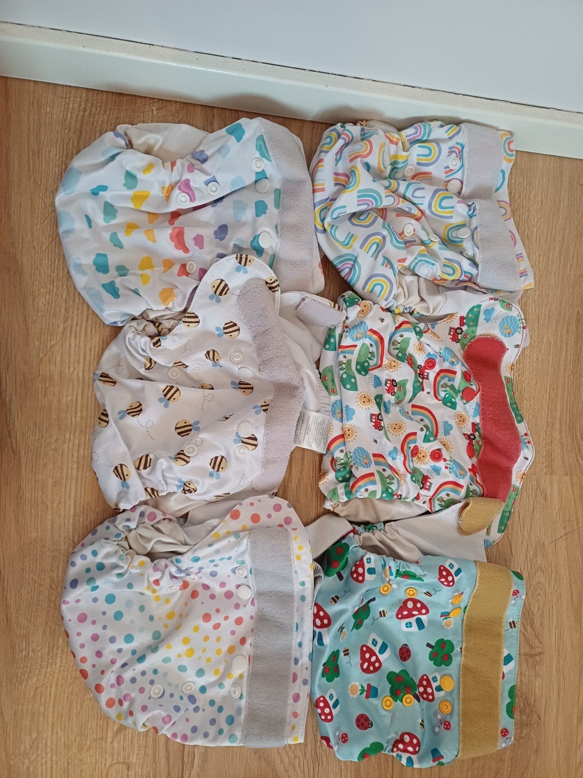 Complete set wasbare luiers (Totsbots, Huda) met accessoires, Kinderen en Baby's, Ophalen, Gebruikt