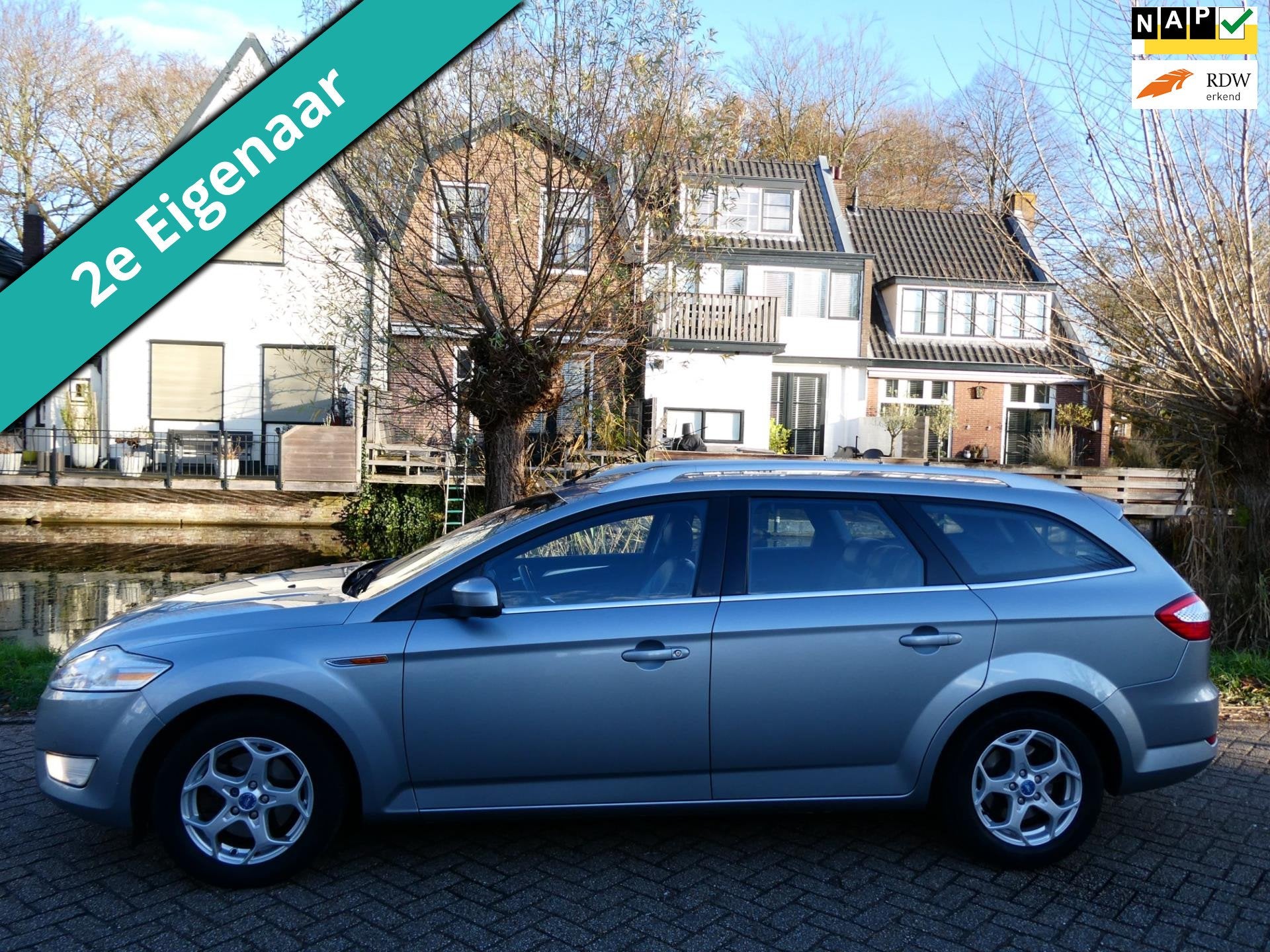 Ford Mondeo Wagon 2.0 SCTi Limited 203pk Automaat Leder Navi, Euro 5, 1976 cc, Gebruikt, Zwart
