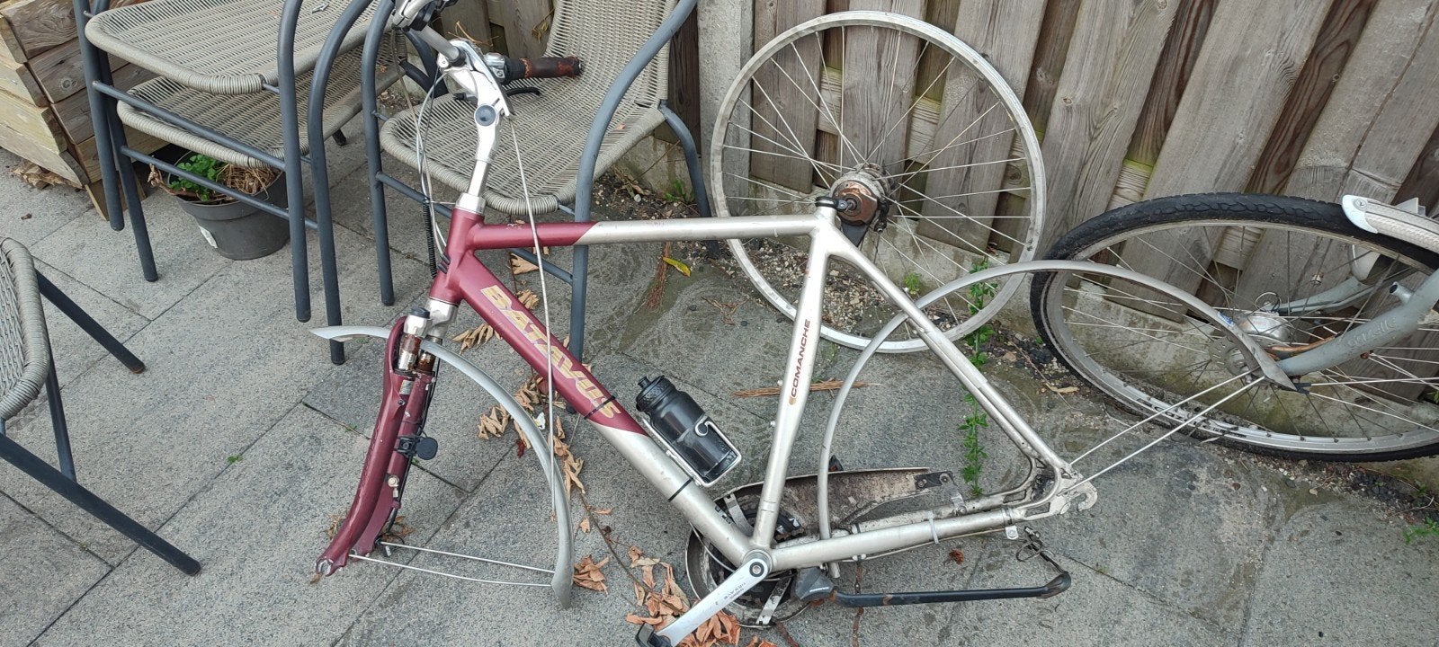Batavus fietsframe met voorvork en spatborden, Fietsen en Brommers, Ophalen, Frame, Gebruikt, Batavus