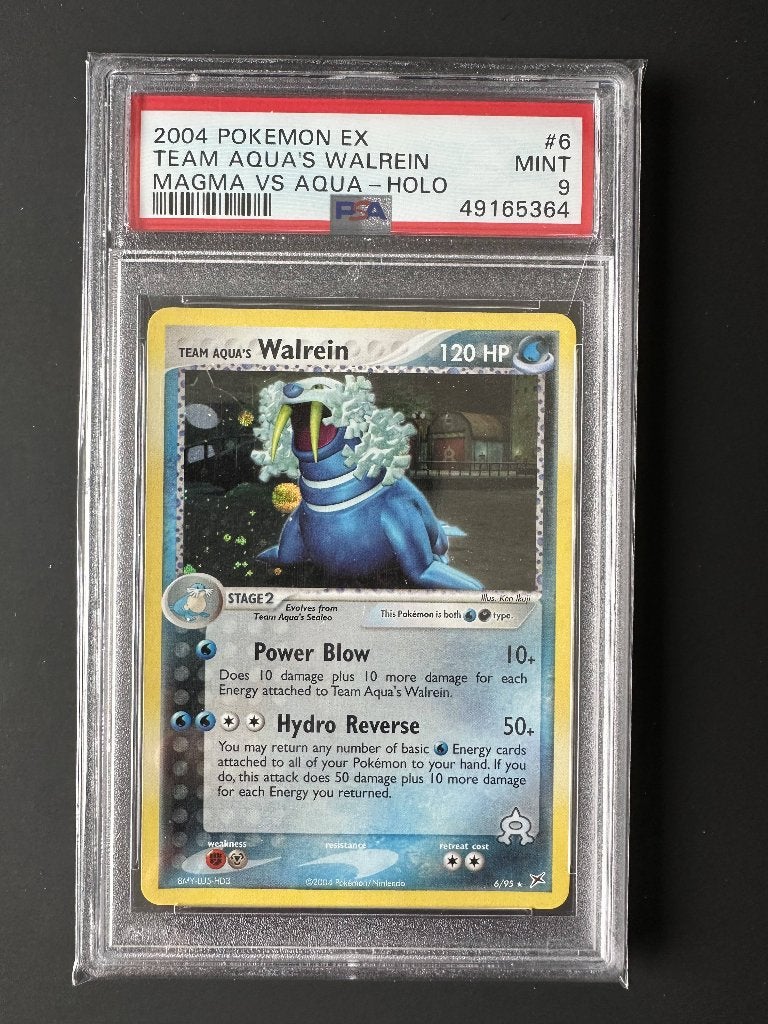 Walrein holo psa 9 ex team magma vs aqua, Ophalen of Verzenden, Nieuw, Losse kaart